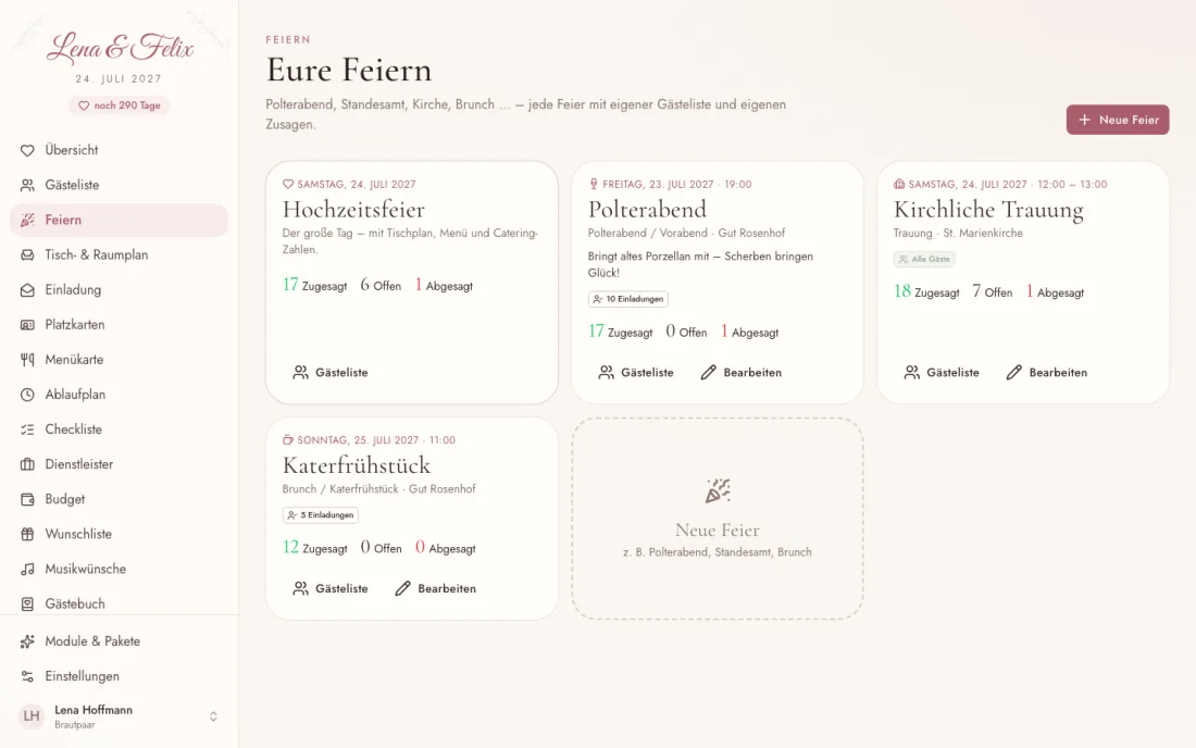 Mehrere Feiern – Insiema