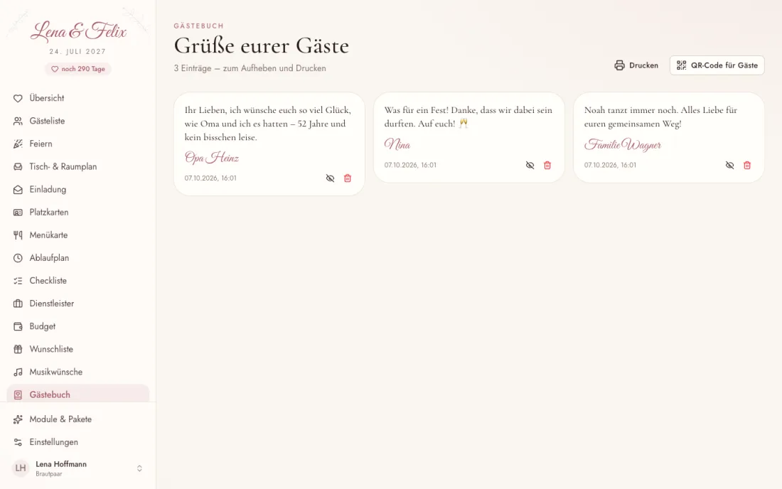 Gästebuch – Insiema