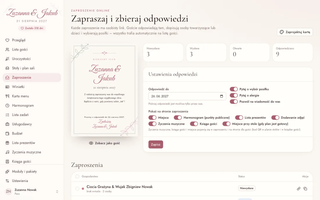 Zaproszenie online – Insiema