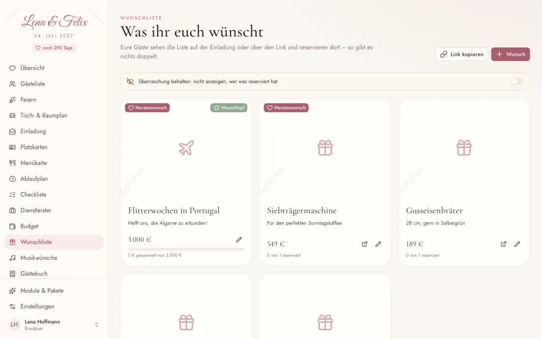 Wunschliste – Insiema
