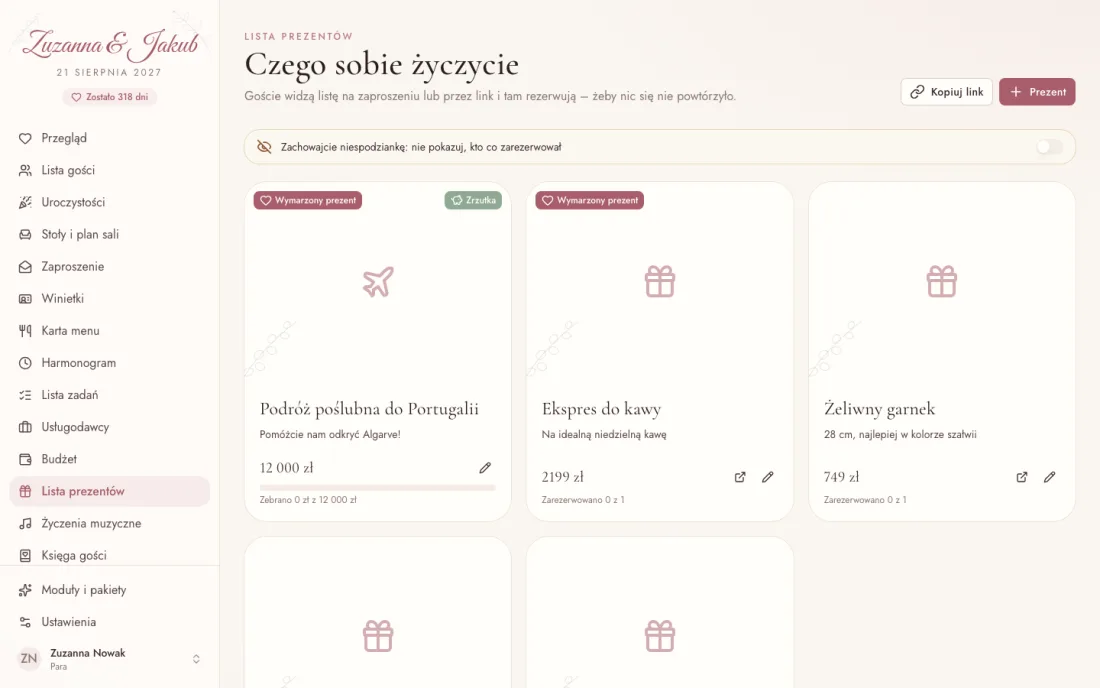 Lista prezentów – Insiema